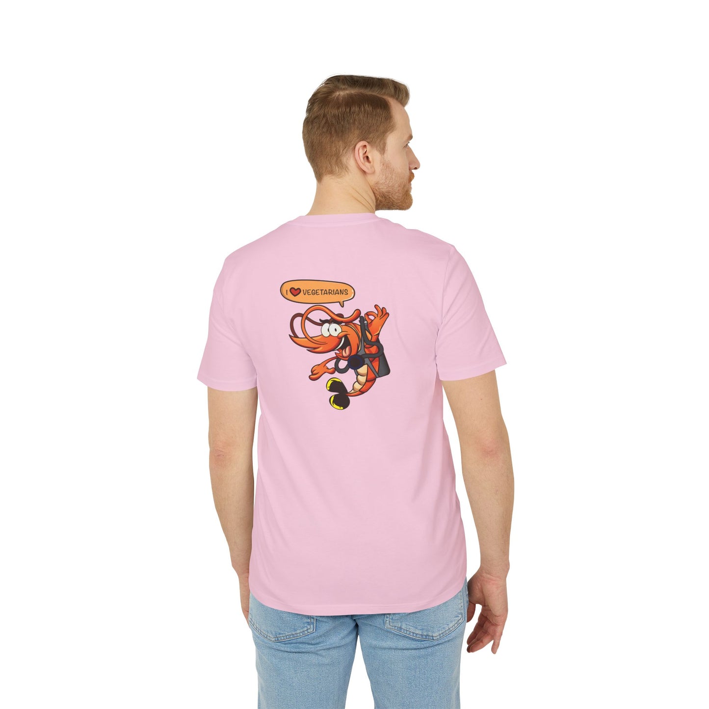 Nauti Diver T-Shirt - I Love Vegetarians (Pink)