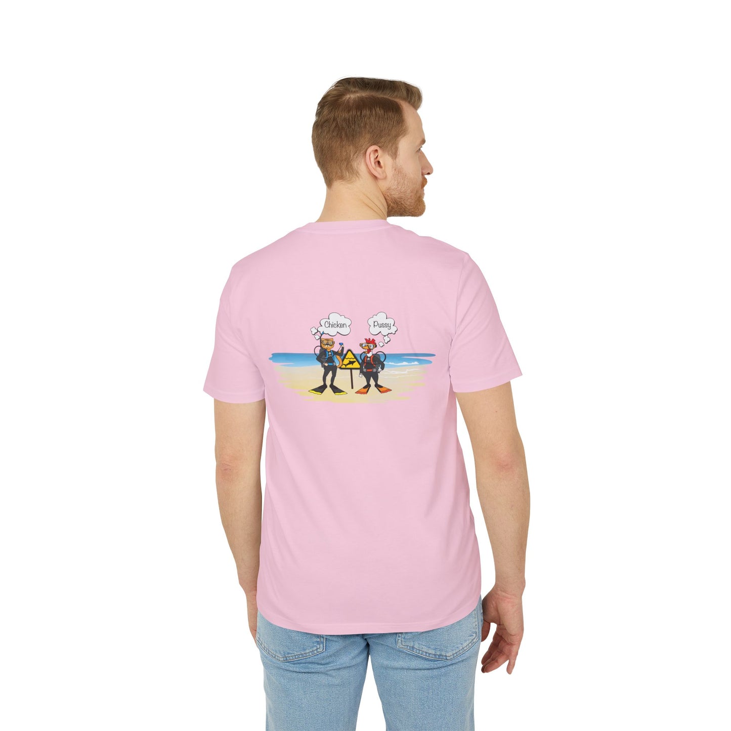 Nauti Diver T-Shirt - Chicken & Pussy (Pink)