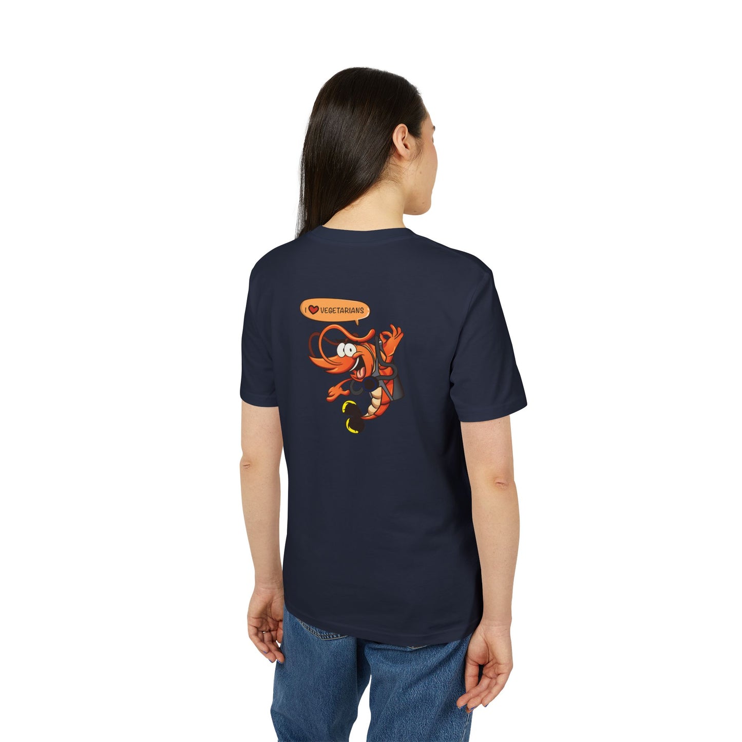 Nauti Diver T-Shirt - I Love Vegetarians (Bargundy)
