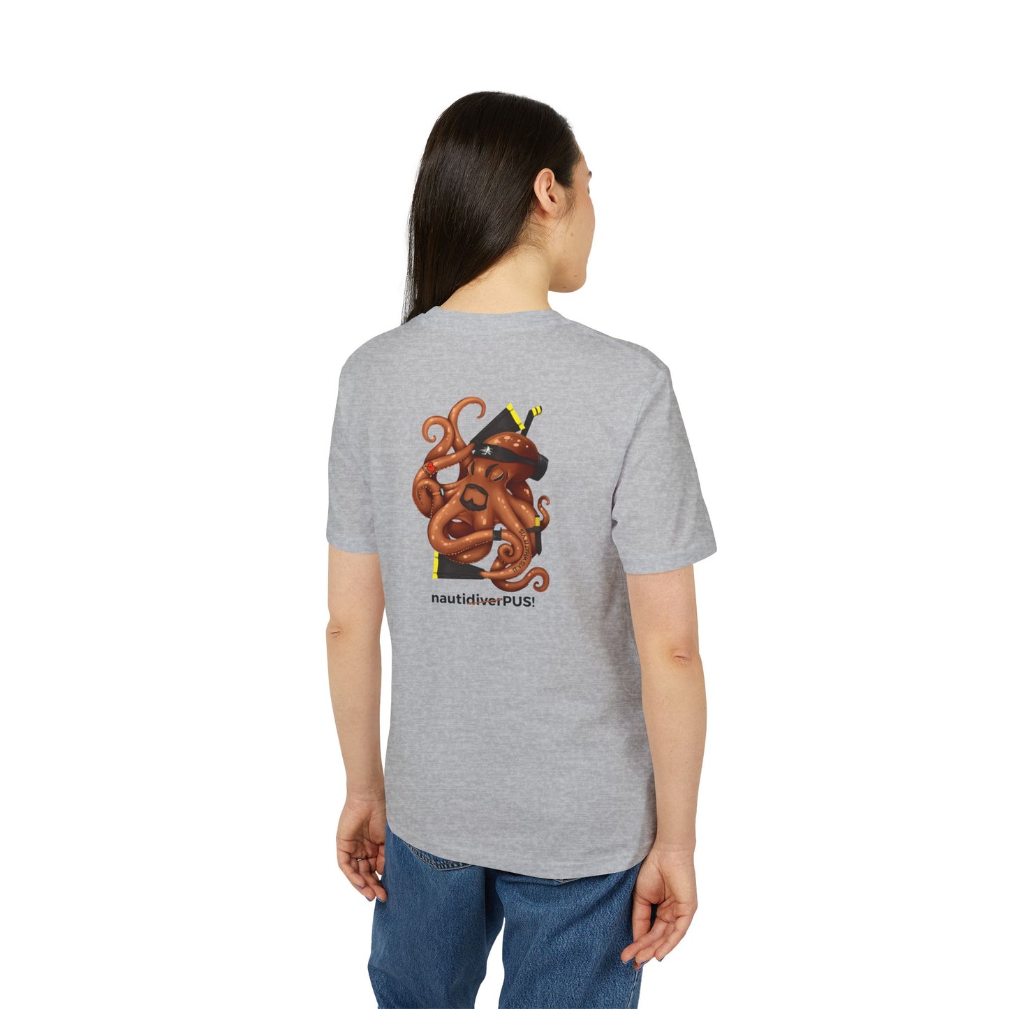 Nauti Diver T-Shirt - NautiPUS (Heather Grey)