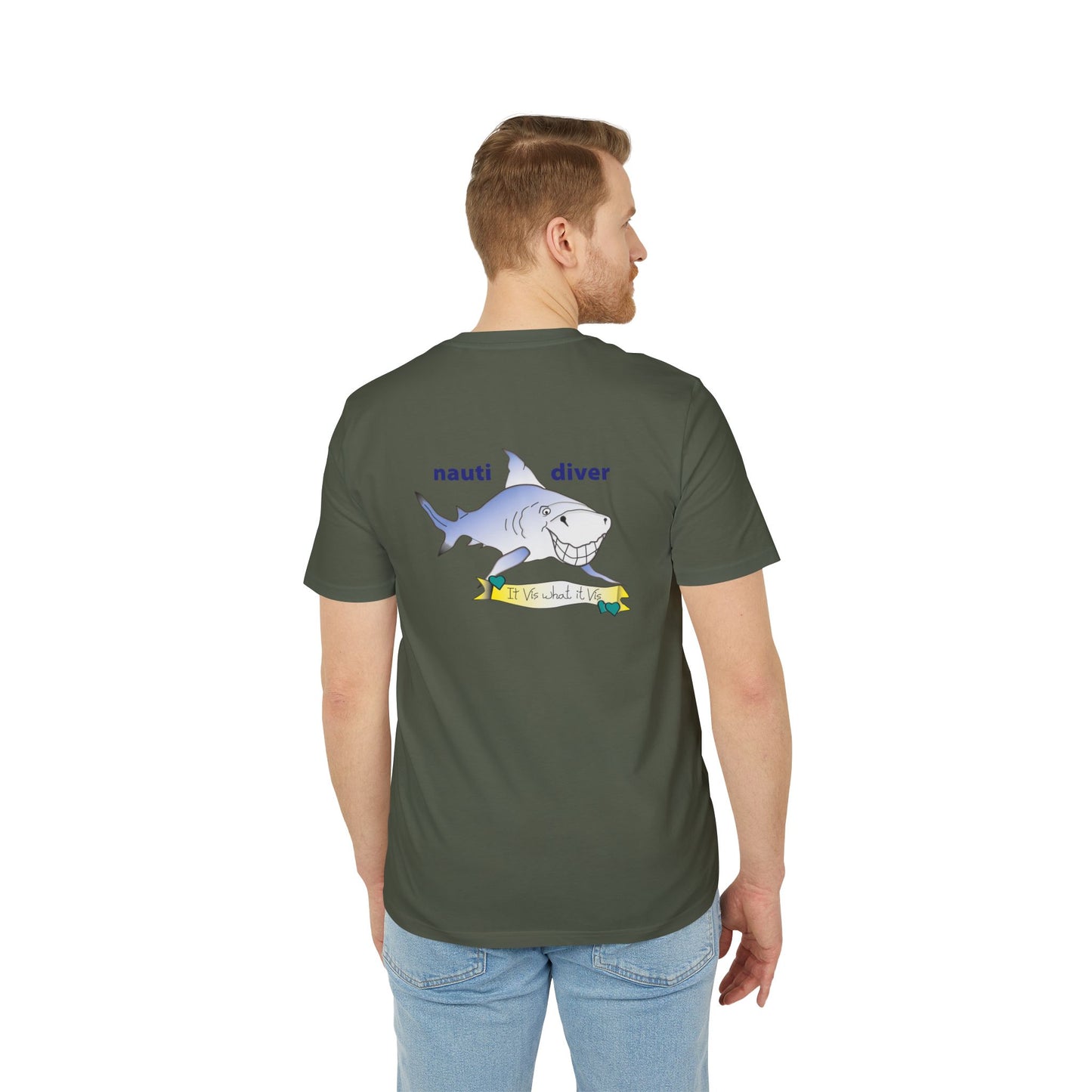 Nauti Diver T-Shirt - Shark (Khaki)