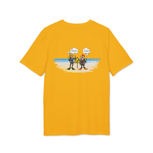 Nauti Diver T-Shirt - Chicken & Pussy (Spectra Yellow)