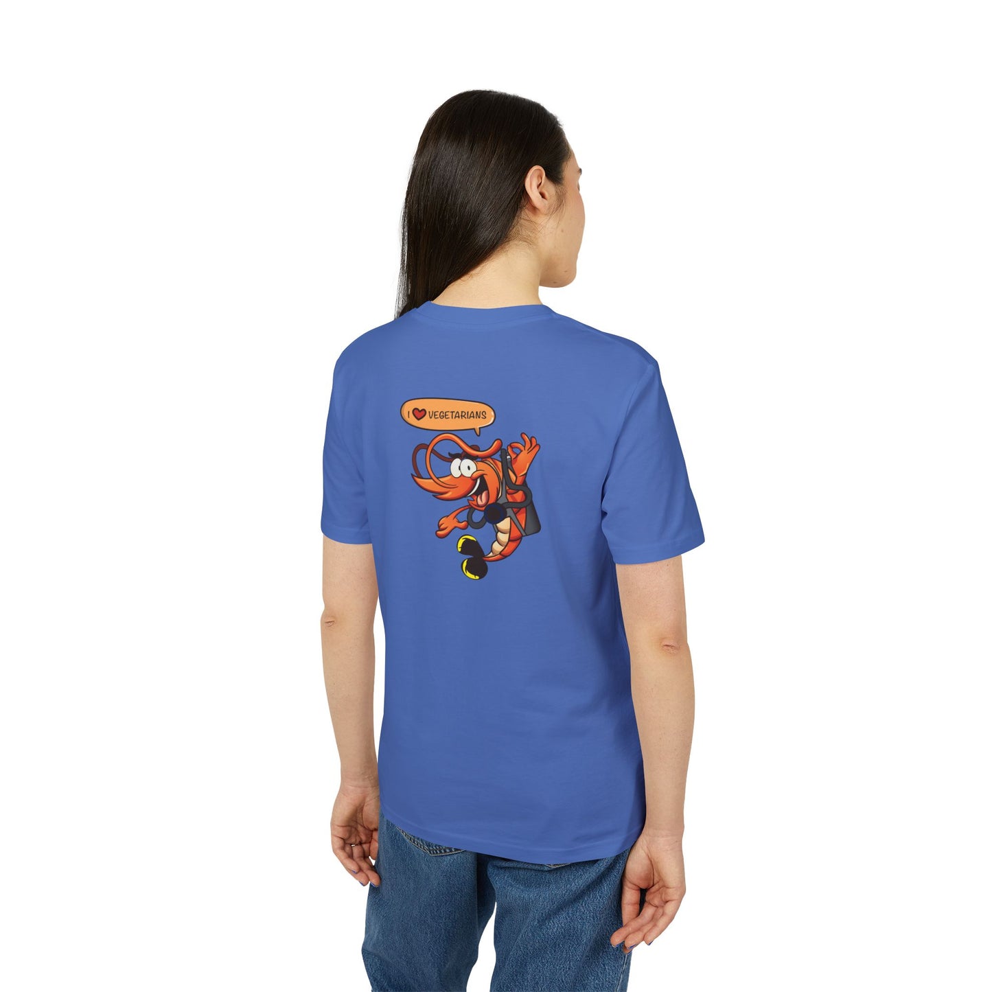 Nauti Diver T-Shirt - I Love Vegetarians (Blue)