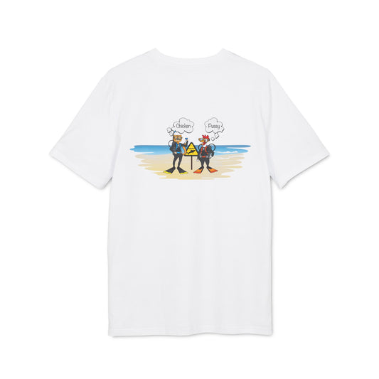 Nauti Diver T-Shirt - Chicken & Pussy (White)