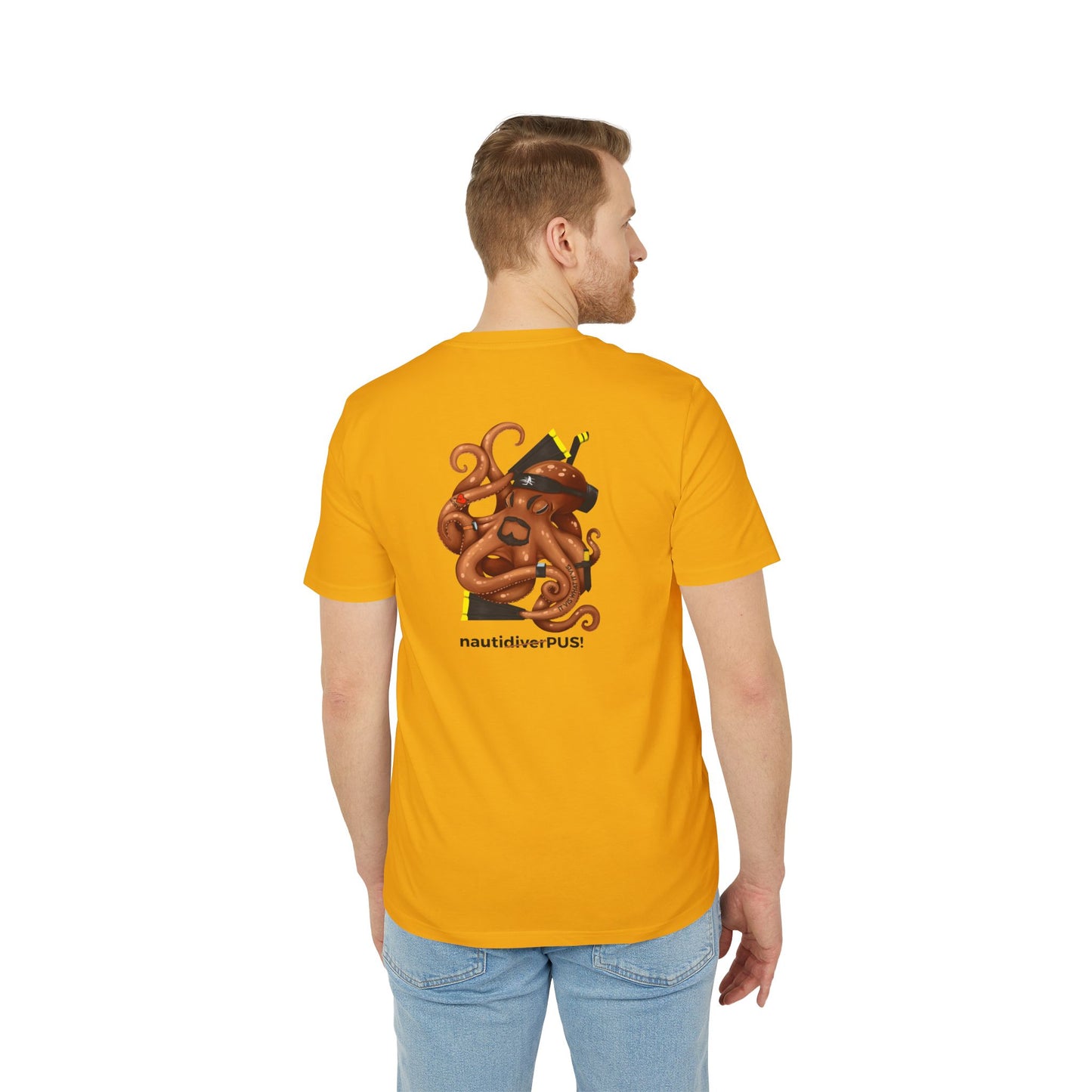 Nauti Diver T-Shirt - NautiPUS (Orange)