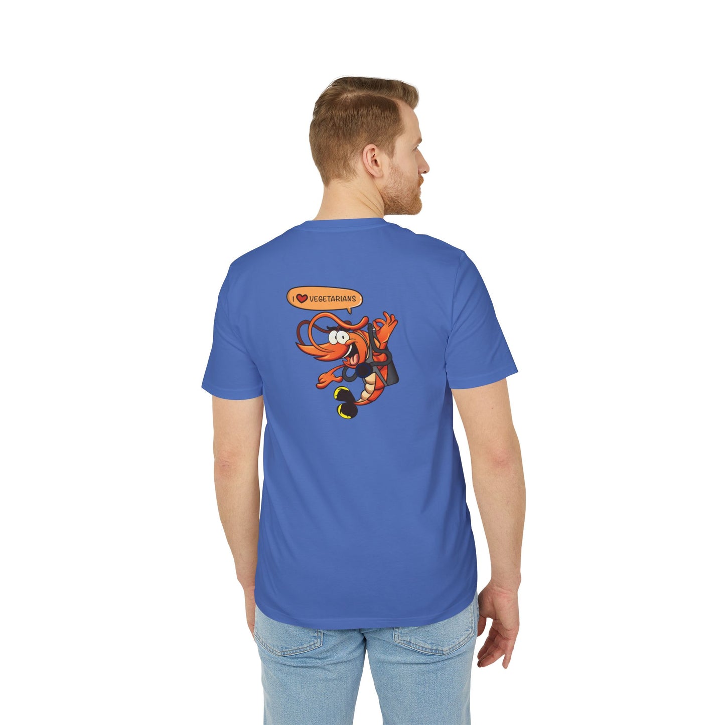 Nauti Diver T-Shirt - I Love Vegetarians (Blue)