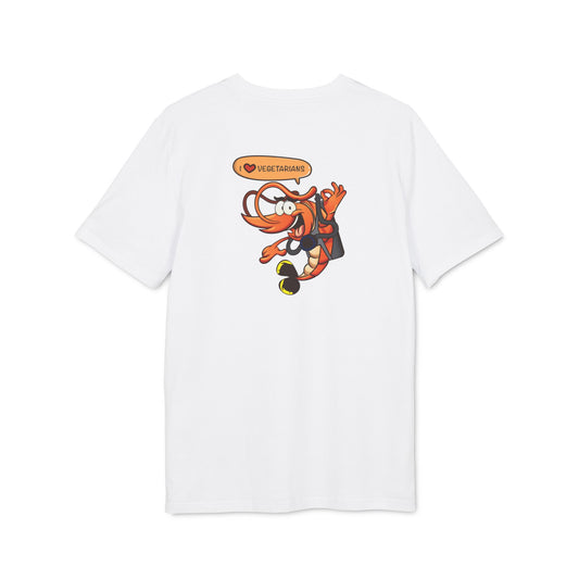 Nauti Diver T-Shirt - I Love Vegetarians (White)