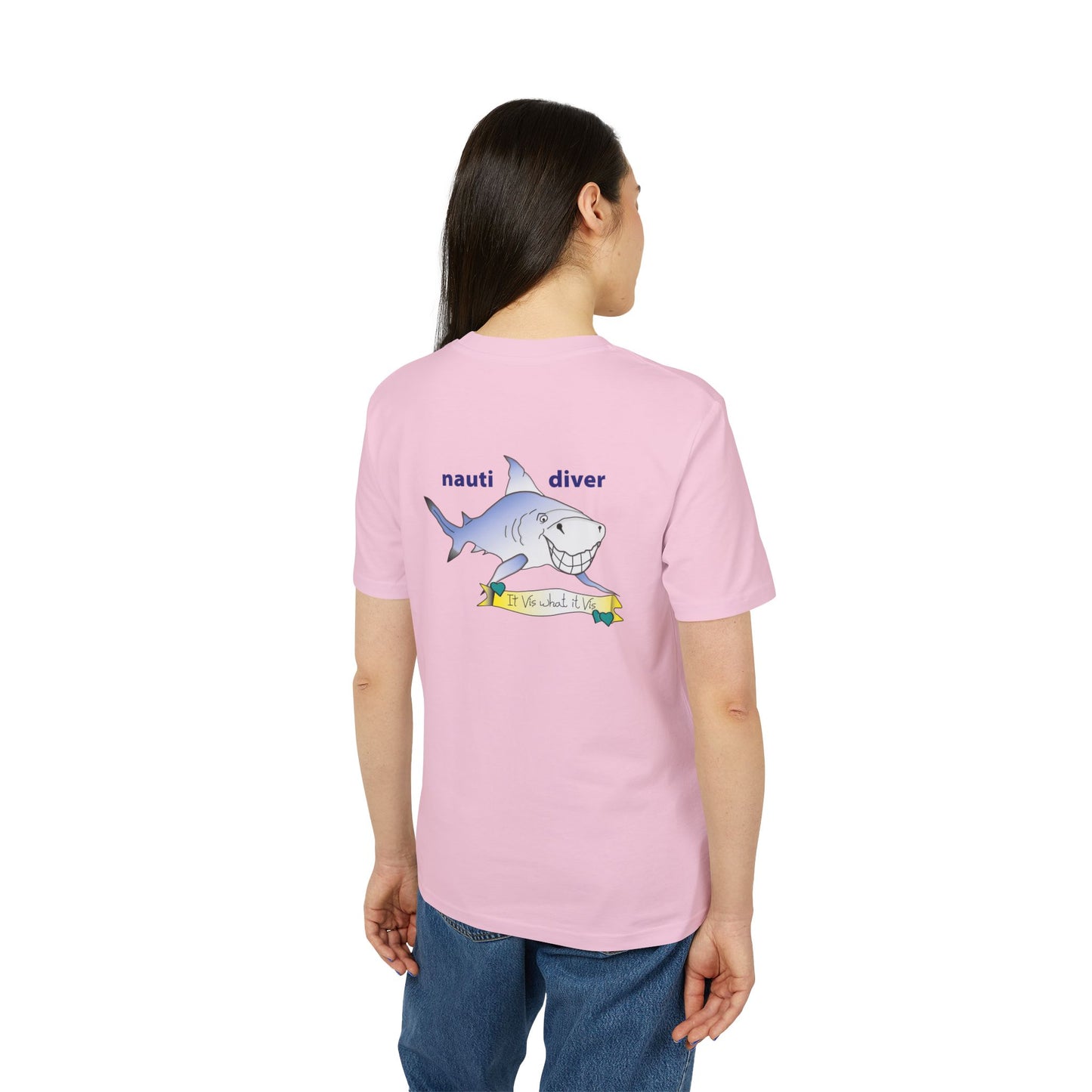 Nauti Diver T-Shirt - Shark (Pink)