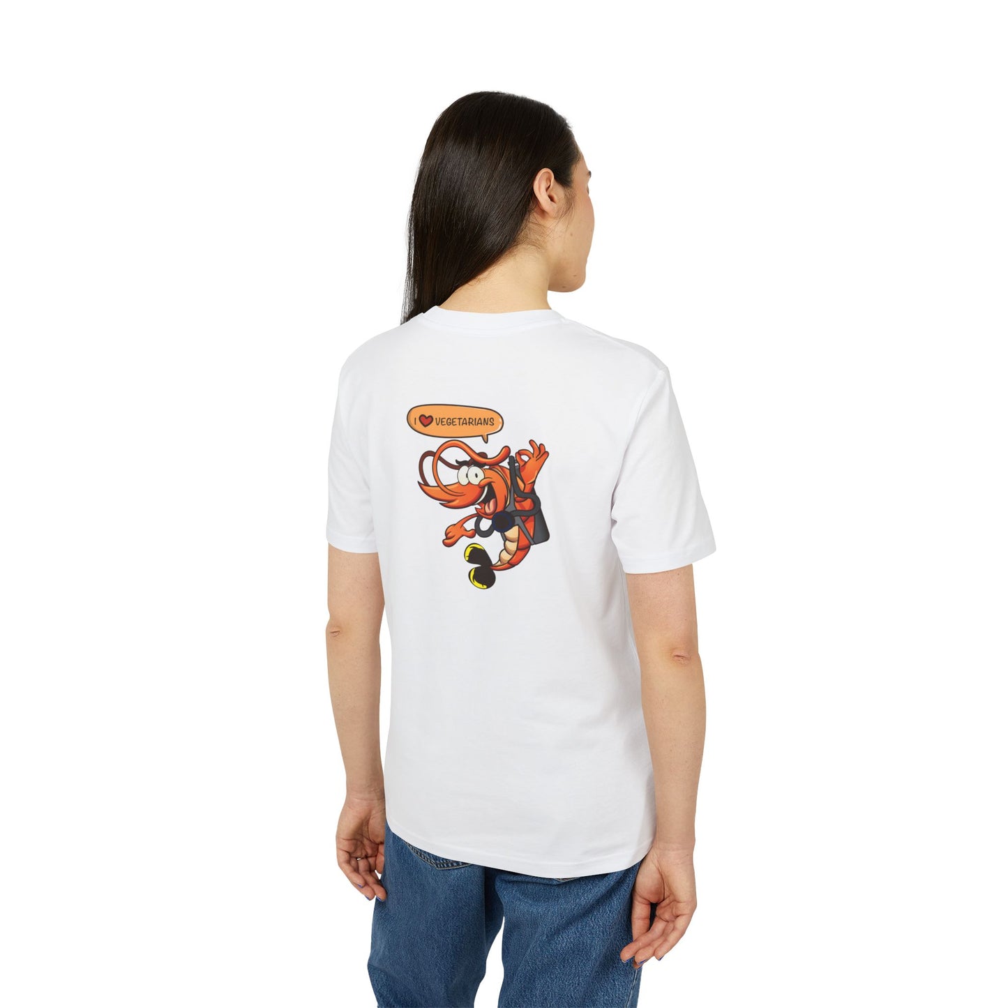 Nauti Diver T-Shirt - I Love Vegetarians (White)