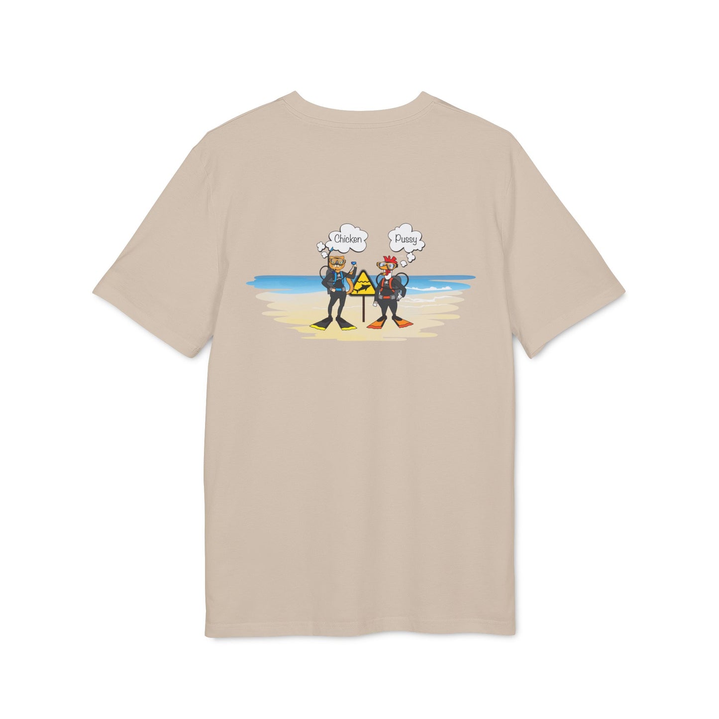 Nauti Diver T-Shirt - Chicken & Pussy (Desert Dust)