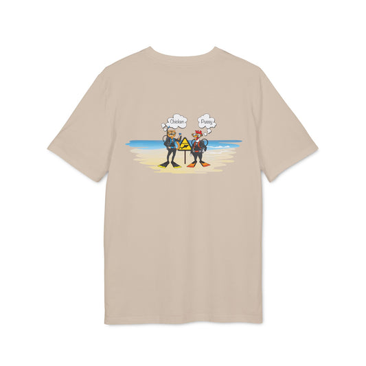 Nauti Diver T-Shirt - Chicken & Pussy (Desert Dust)