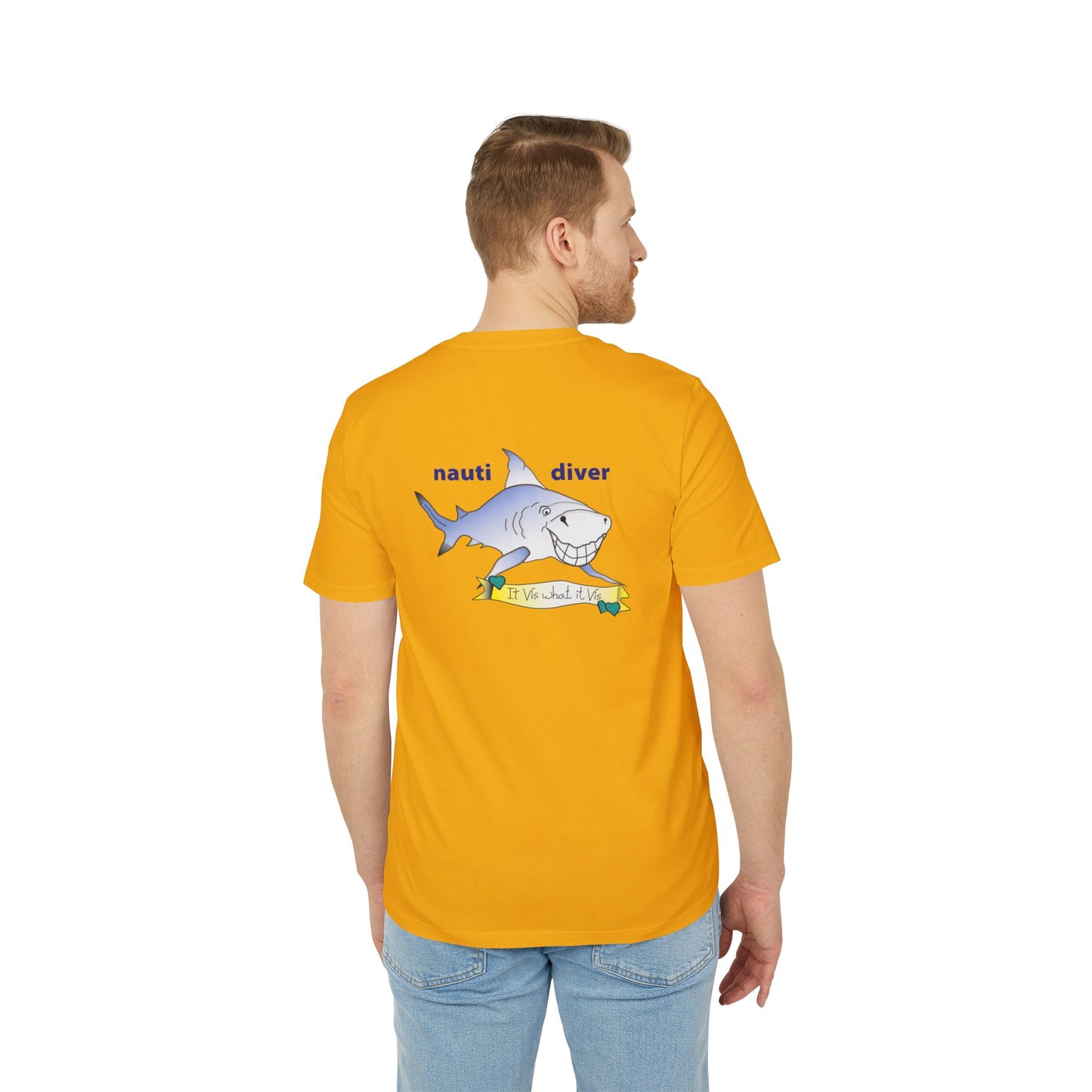Nauti Diver T-Shirt - Shark (Orange)
