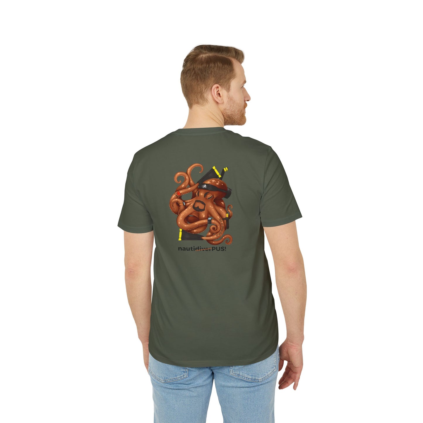 Nauti Diver T-Shirt - NautiPUS (Khaki)