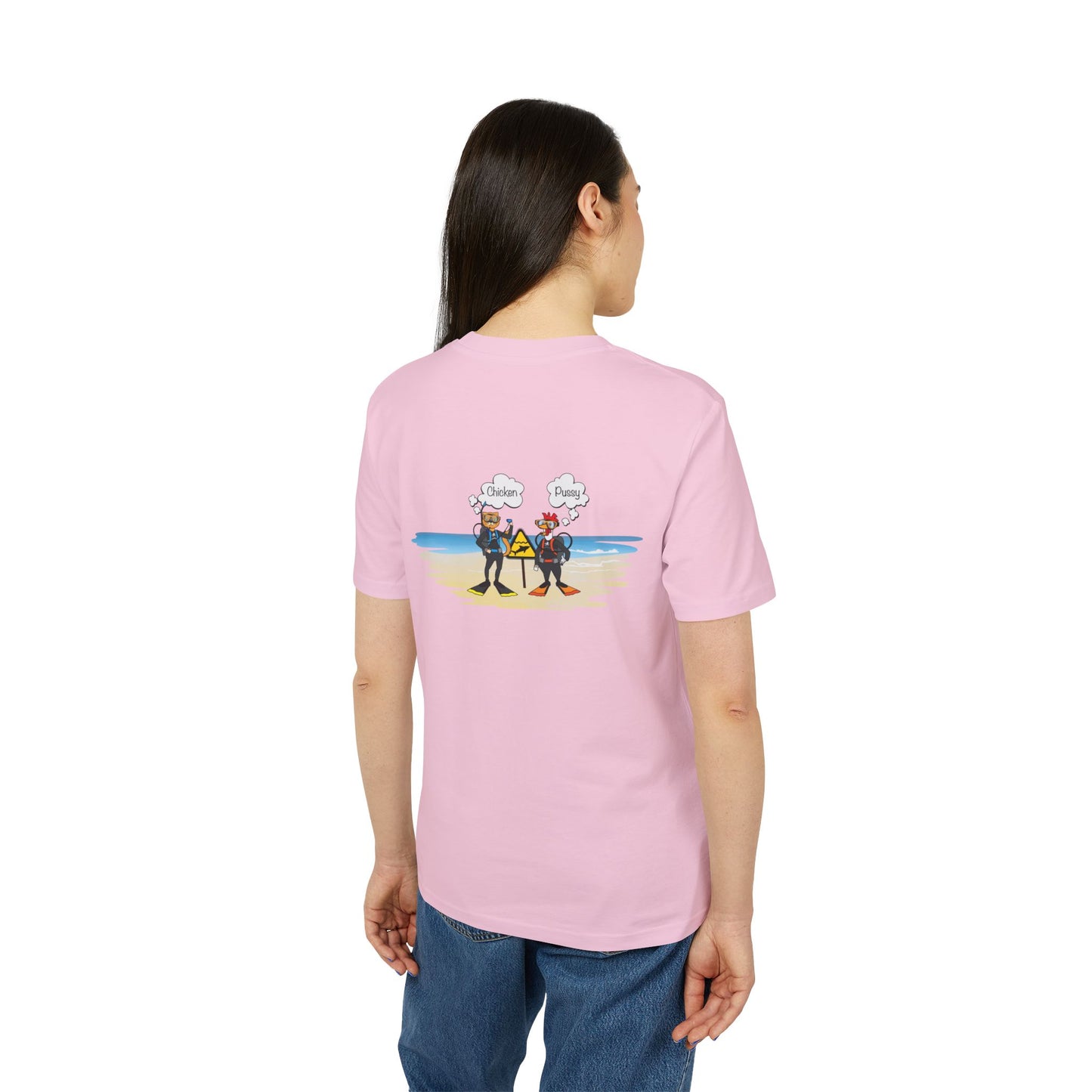 Nauti Diver T-Shirt - Chicken & Pussy (Pink)