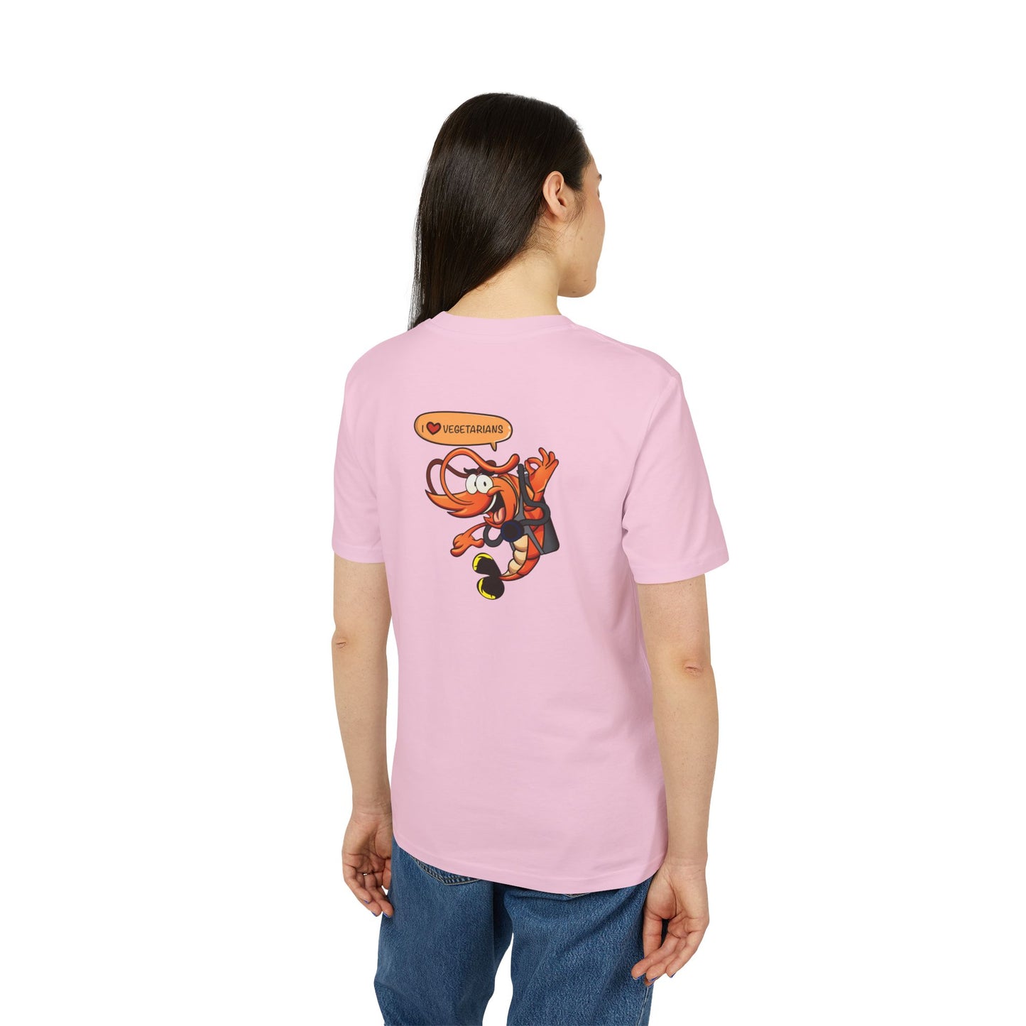 Nauti Diver T-Shirt - I Love Vegetarians (Pink)