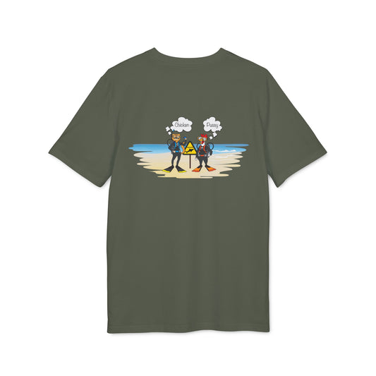 Nauti Diver T-Shirt - Chicken & Pussy (Khaki)