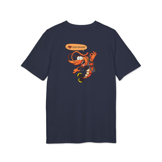 Nauti Diver T-Shirt - I Love Vegetarians (Bargundy)