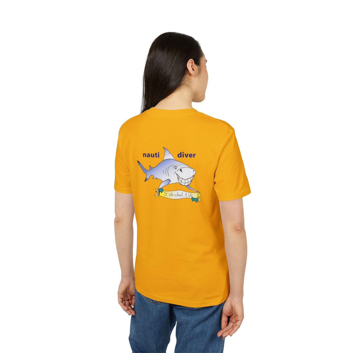 Nauti Diver T-Shirt - Shark (Orange)
