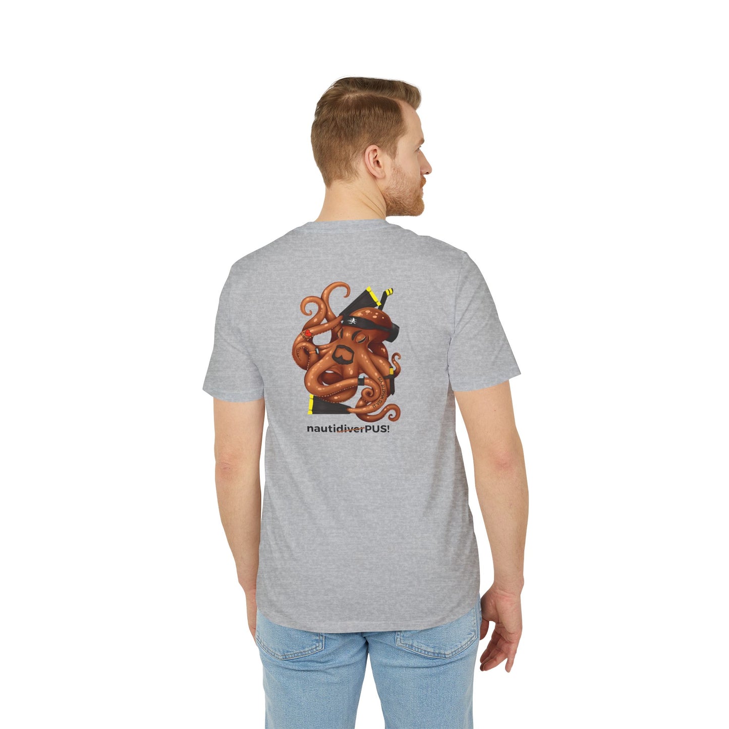 Nauti Diver T-Shirt - NautiPUS (Heather Grey)