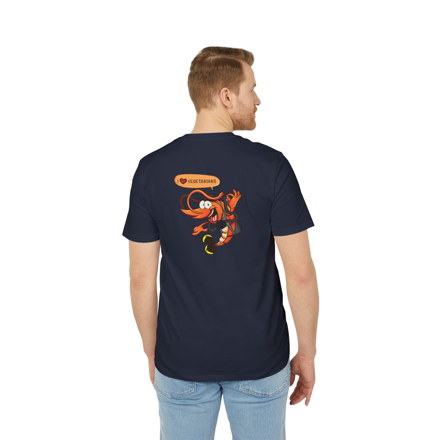 Nauti Diver T-Shirt - I Love Vegetarians (Bargundy)