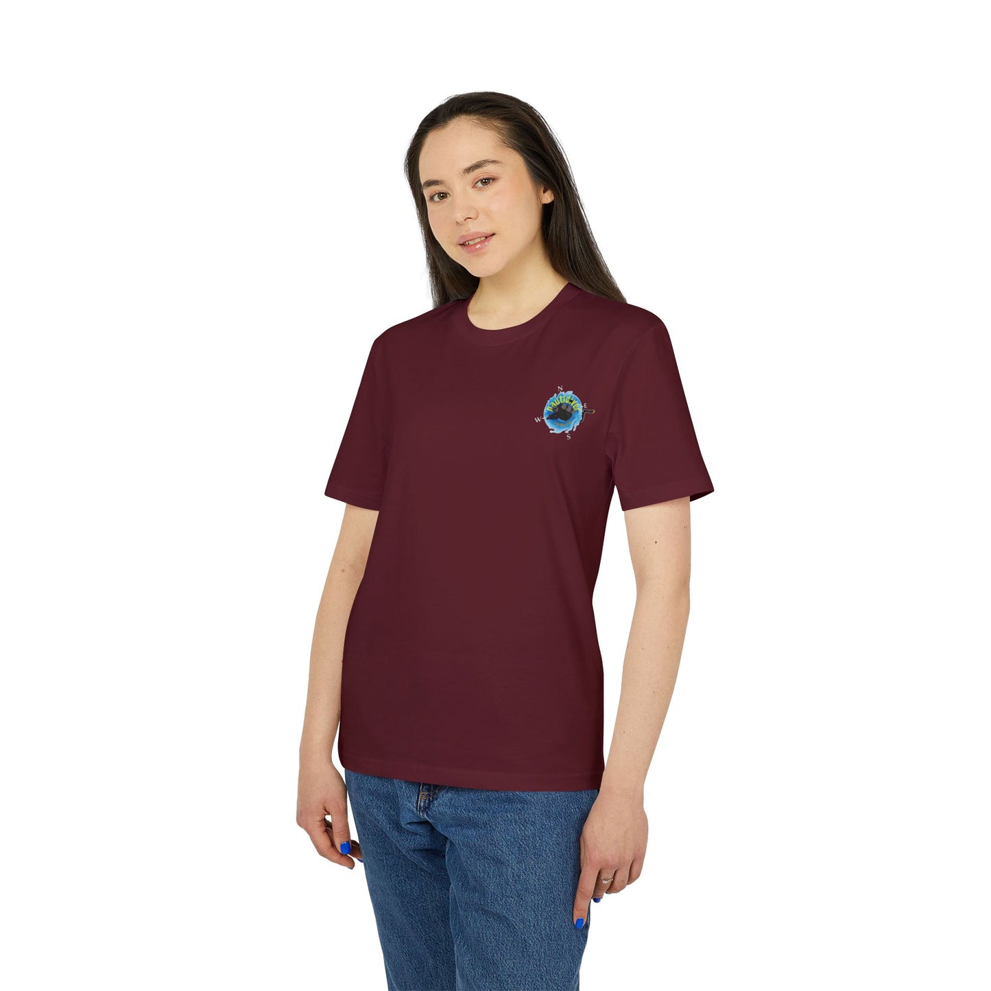 Nauti Diver T-Shirt - I Love Vegetarians (Bargundy)