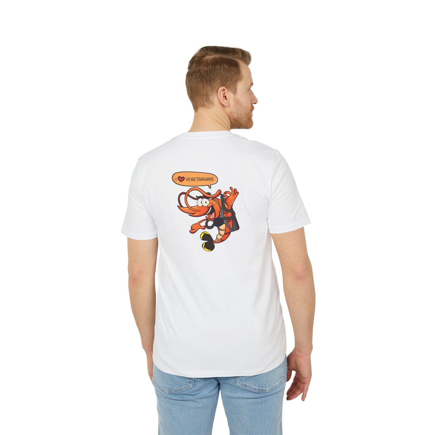 Nauti Diver T-Shirt - I Love Vegetarians (White)
