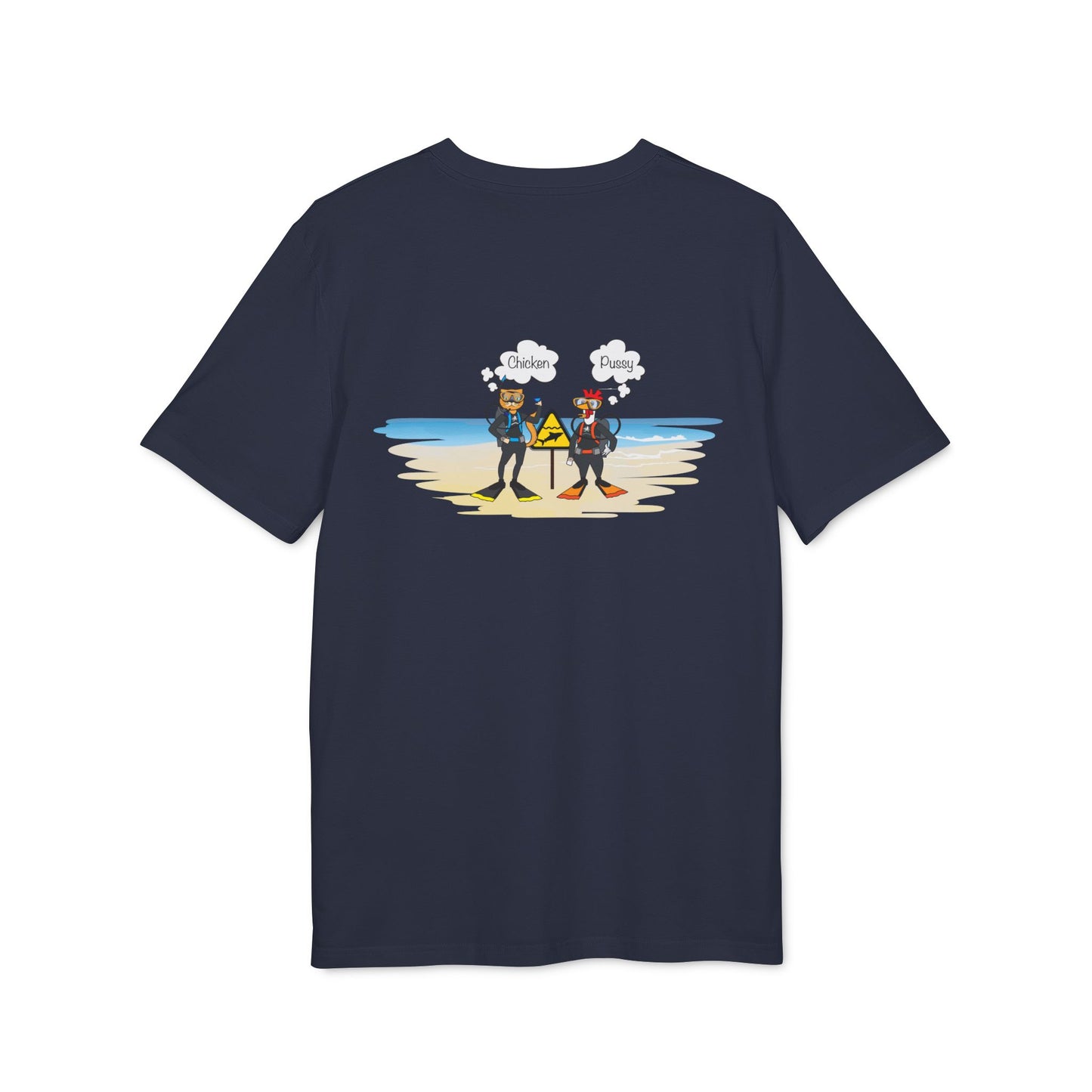Nauti Diver T-Shirt - Chicken & Pussy (French Navy)