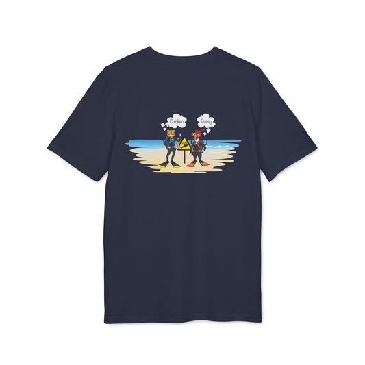 Nauti Diver T-Shirt - Chicken & Pussy (French Navy)