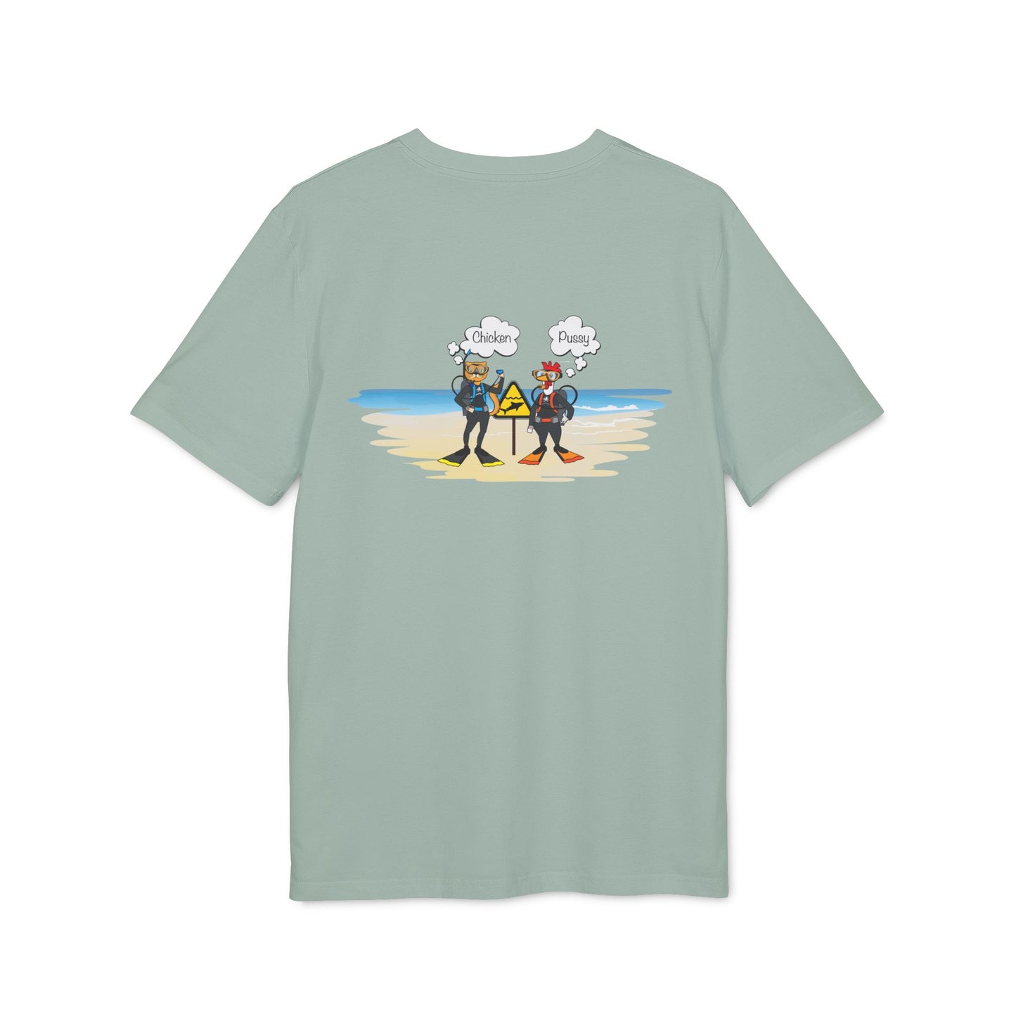 Nauti Diver T-Shirt - Chicken & Pussy (Aloe)