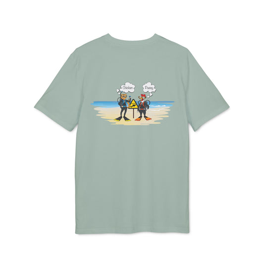 Nauti Diver T-Shirt - Chicken & Pussy (Aloe)